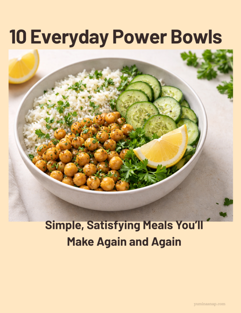 10 everyday power bowl recipes cookbook with healthy easy meal ideas