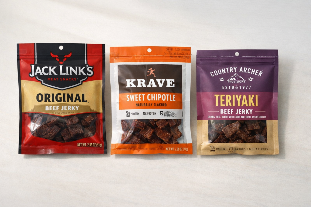Packaged beef jerky products subject to USDA public health alert for undeclared soy allergen.