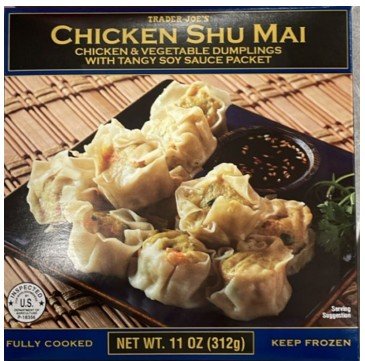 Trader Joe’s Chicken Shu Mai Recall Product